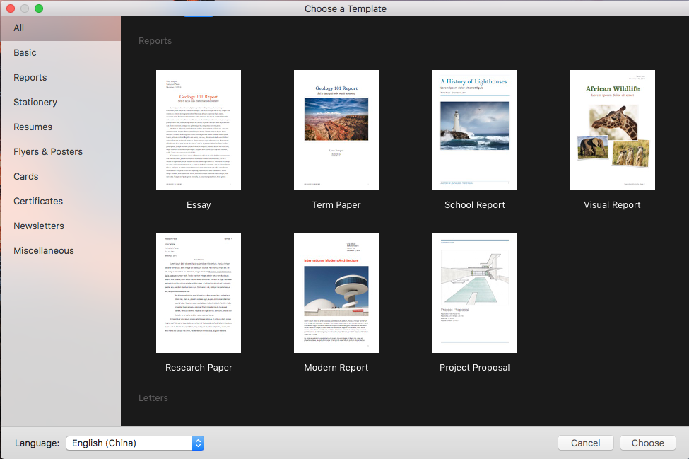 pages for mac program